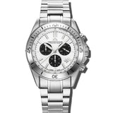 Christophe Duchamp Stratos - White Dial & 316L Stainless Steel & FKM Rubber Strap