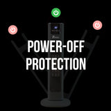 Pursonic Touch Screen Tower Heater - Black
