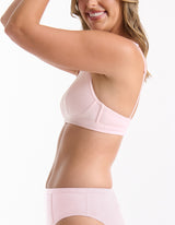 Ambra Refined Rib Plunge Bra - Shell