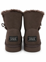 Australian Leather Ugg 1Button Sheepskin - Chocolate - AU5