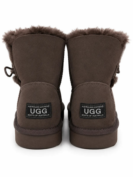 Australian Leather Ugg 1Button Sheepskin - Chocolate - AU5