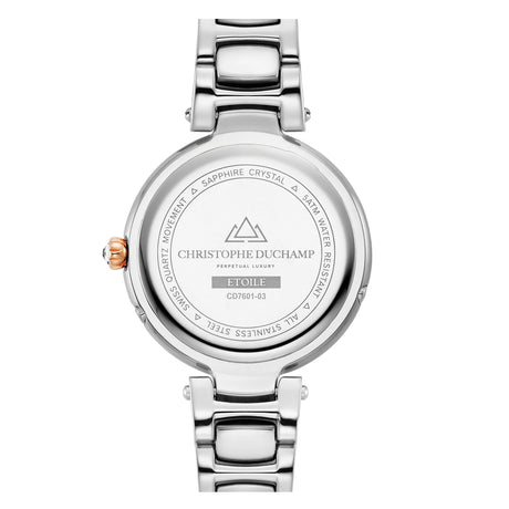 Christophe Duchamp Etoile - Blue Dial with Rose Gold & Silver Stainless Steel Strap