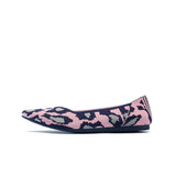 Leopard Print Pointed Toe Work Shoes - Pink