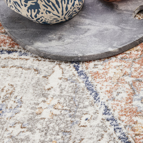 Mayfair Lorissa Peach Round Rug