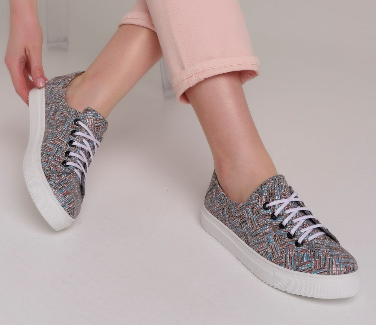 Bosccolo Womens Sneakers - Blue/Grey