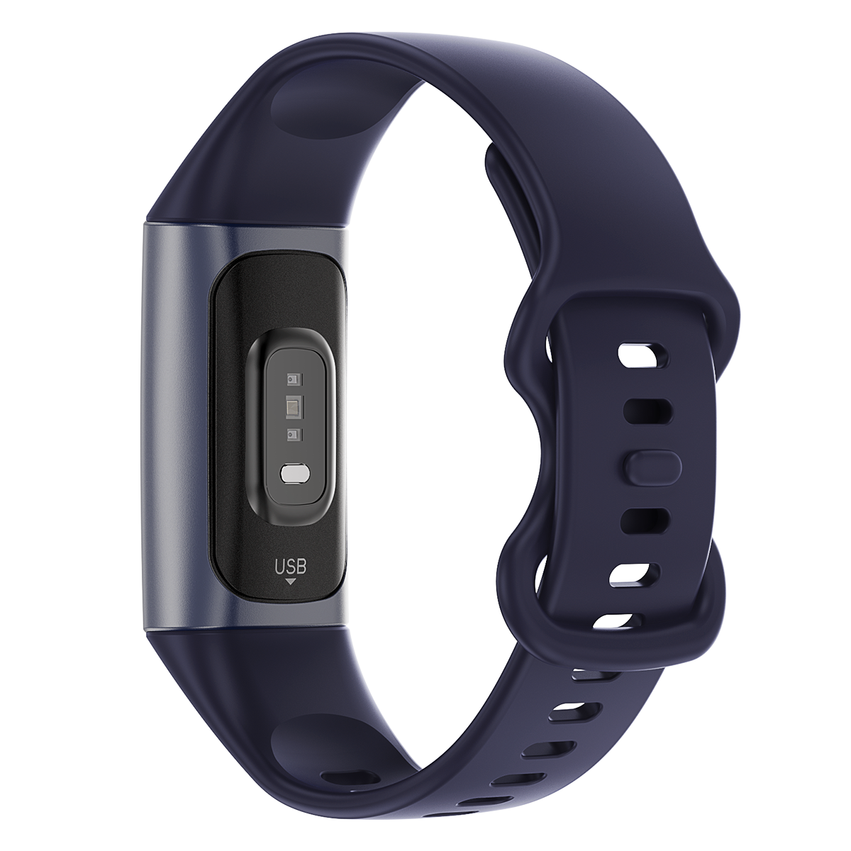 TODO Fitness Tracker Smart Watch BT 5.0 Body Thermometer Temperature BPM Monitor - Blue