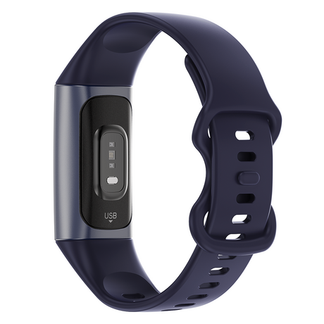 TODO Fitness Tracker Smart Watch BT 5.0 Body Thermometer Temperature BPM Monitor - Blue