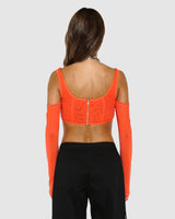 BY.DYLN Aria Corset - Orange