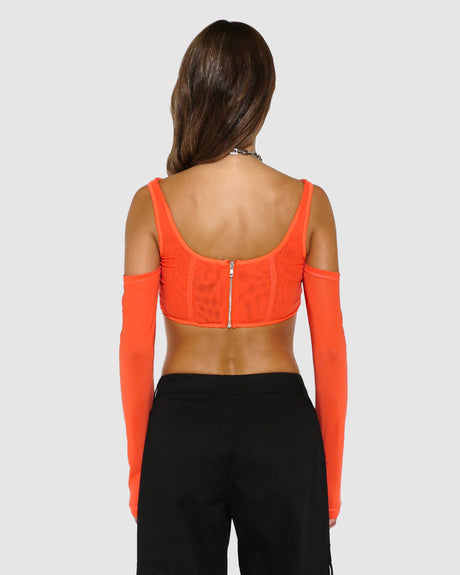 BY.DYLN Aria Corset - Orange