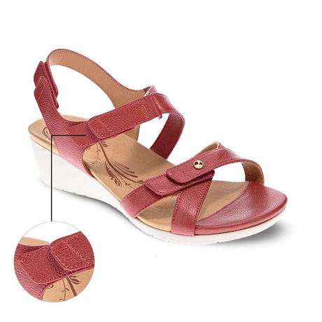 Revere Casablanca Wedge - Ruby Metallic