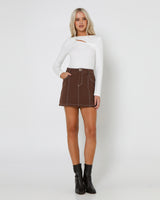 Lost In Lunar Women's Poppy Rib Top - White