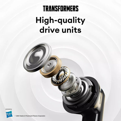Transformers Wireless Earbud Earphones Bluetooth V5.4 Spacial Surround Sound TF-T31 - Black