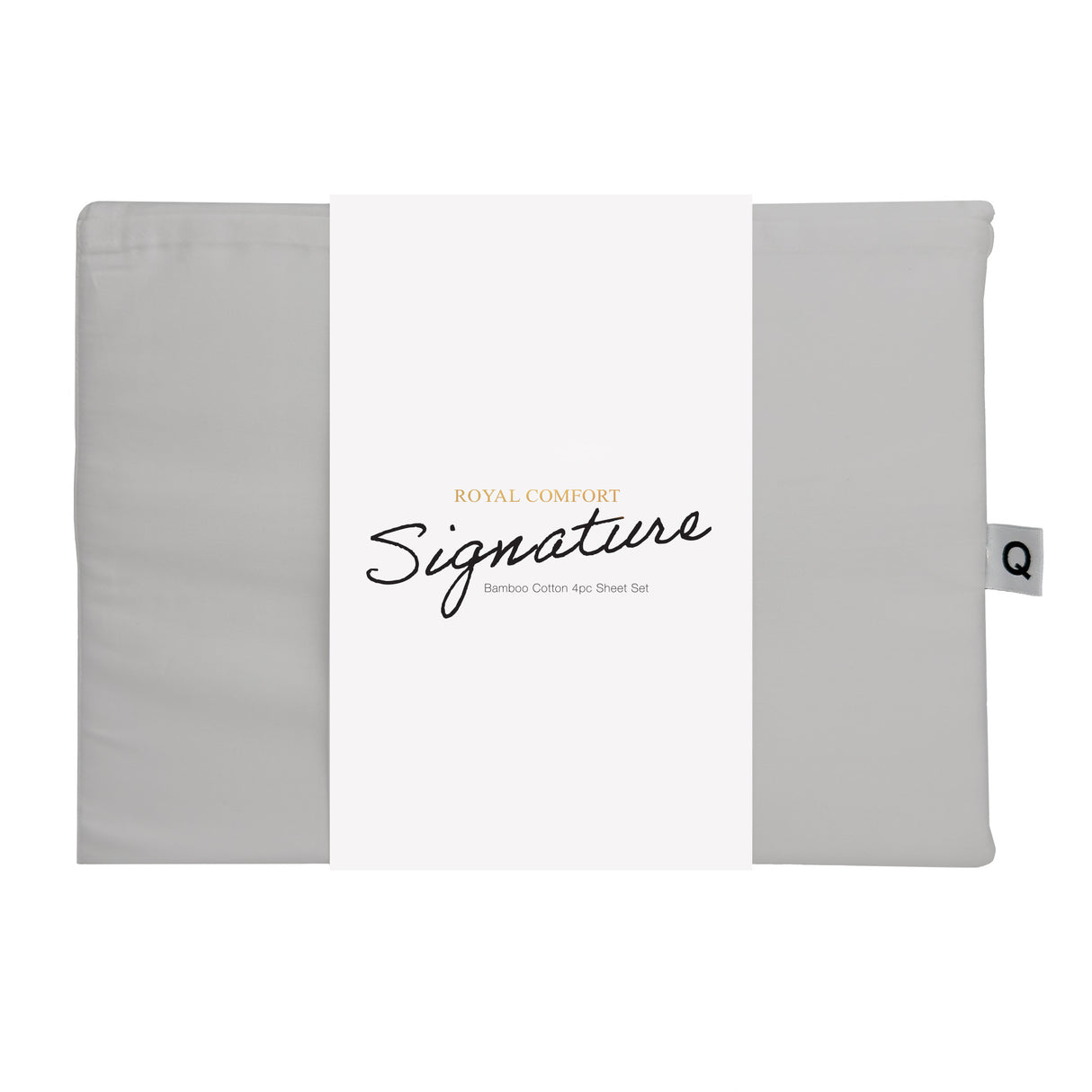 Royal Comfort Signature Bamboo Cotton Sheet Set- Grey