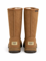 Australian Leather Ugg Classic Long Rubber Sole - Chestnut - AU4