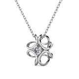 Krystal Couture Daffodil Hologram Short Necklace Embellished with SWAROVSKI Crystals