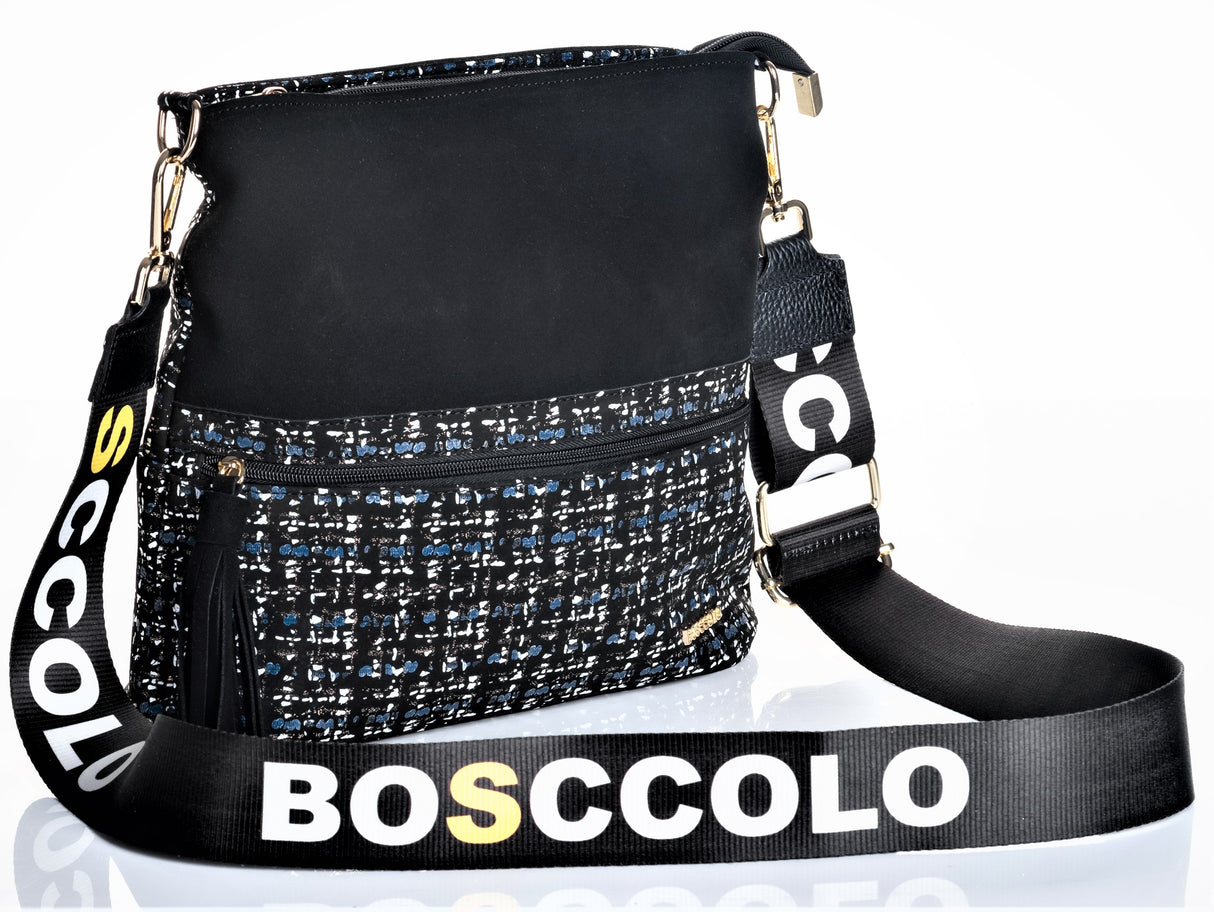 Bosccolo Flat Bag - Blue Tweed