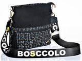 Bosccolo Flat Bag - Blue Tweed
