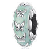 Solid 925 Signature Silver Lucy Sky Blue Charm