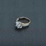 Solid 925 Sterling Silver Zirconia Desire Ring