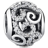 Solid 925 Sterling Silver Preciosa Czech Crystals Charm