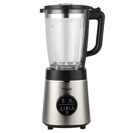 TODO 1.75L Commercial Electric Blender 1000W Glass Jar Adjustable Speed Stainless Steel Body