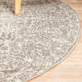 Evoke 256 Grey Round Rug