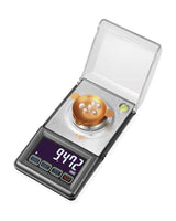 TODO 50G Digital Scale Stainless Steel Backlit Lcd 0.001G Graduation Precise Compact - Silver