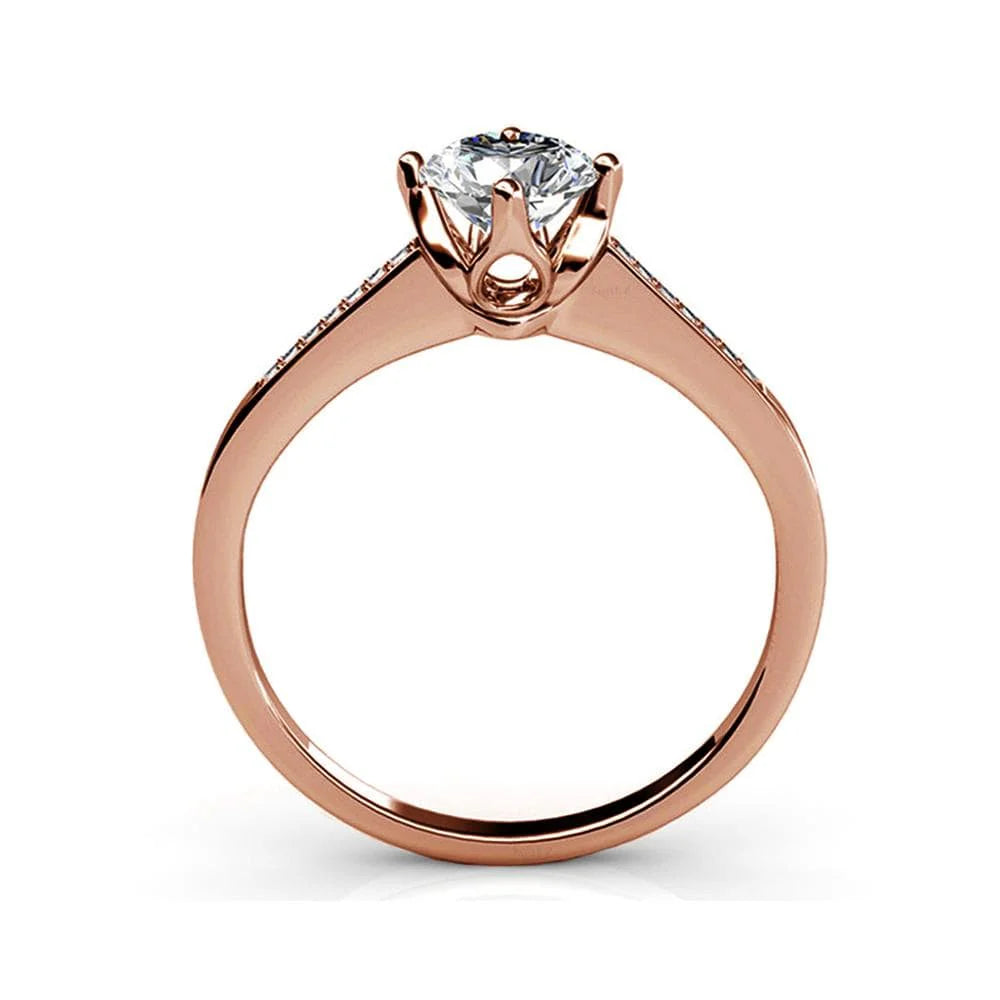 Krystal Couture Covenant Ring Embellished with Swarovski Crystals