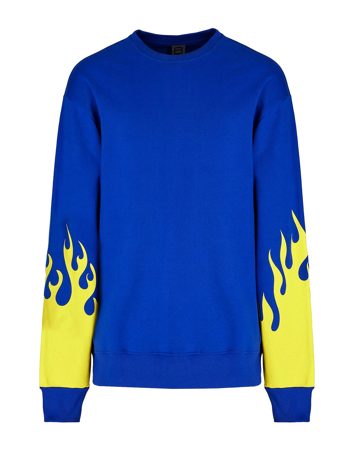 8 By Yoox Mens Sweatshirt - Bright blue