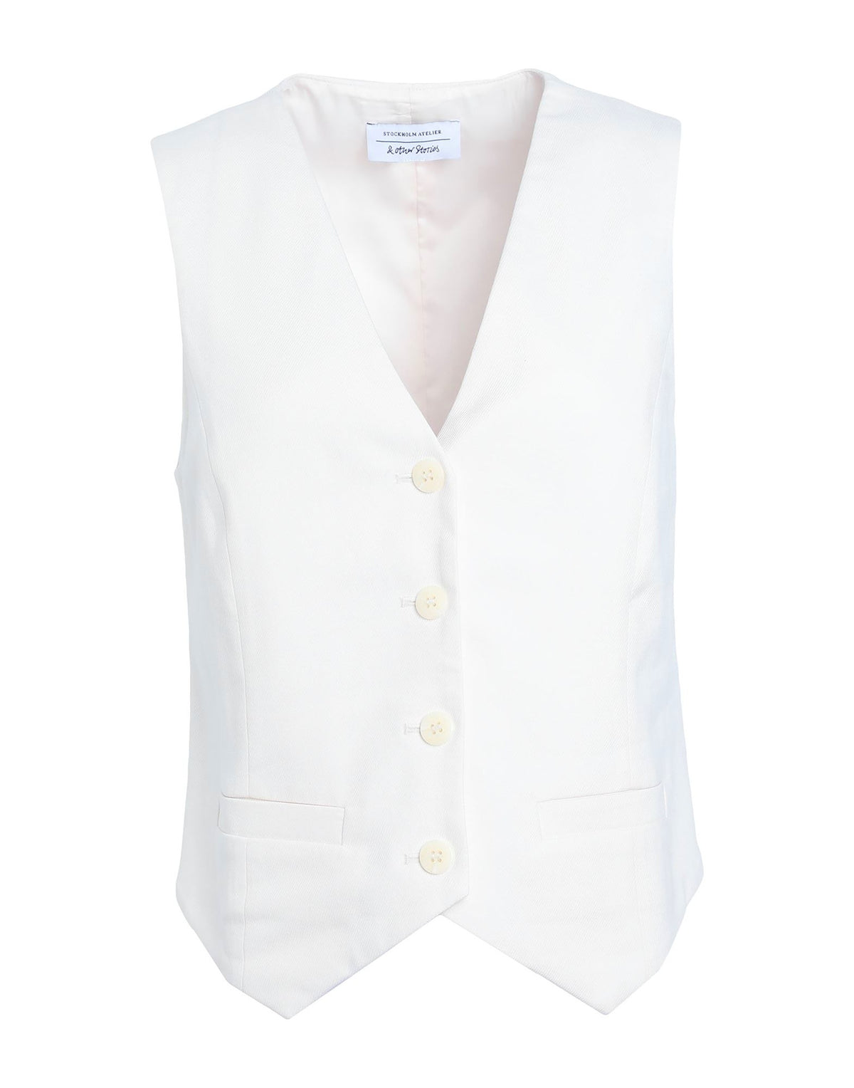 & Other Stories Womens Tailored Vests - Ivory