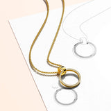 Boxed Orbit Earrings, Bracelet & Necklace Set with SWAROVSKI® Crystal in Gold