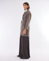 Amelius Elvie Linen Trench Jacket - Khaki