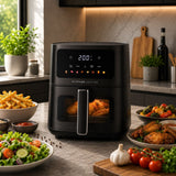 Kitchen Couture 4.5L Clear View Colour Touch Air Fryer - Black