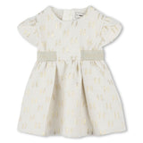 Karl Lagerfeld Girls Formal Jacquard Dress - Beige