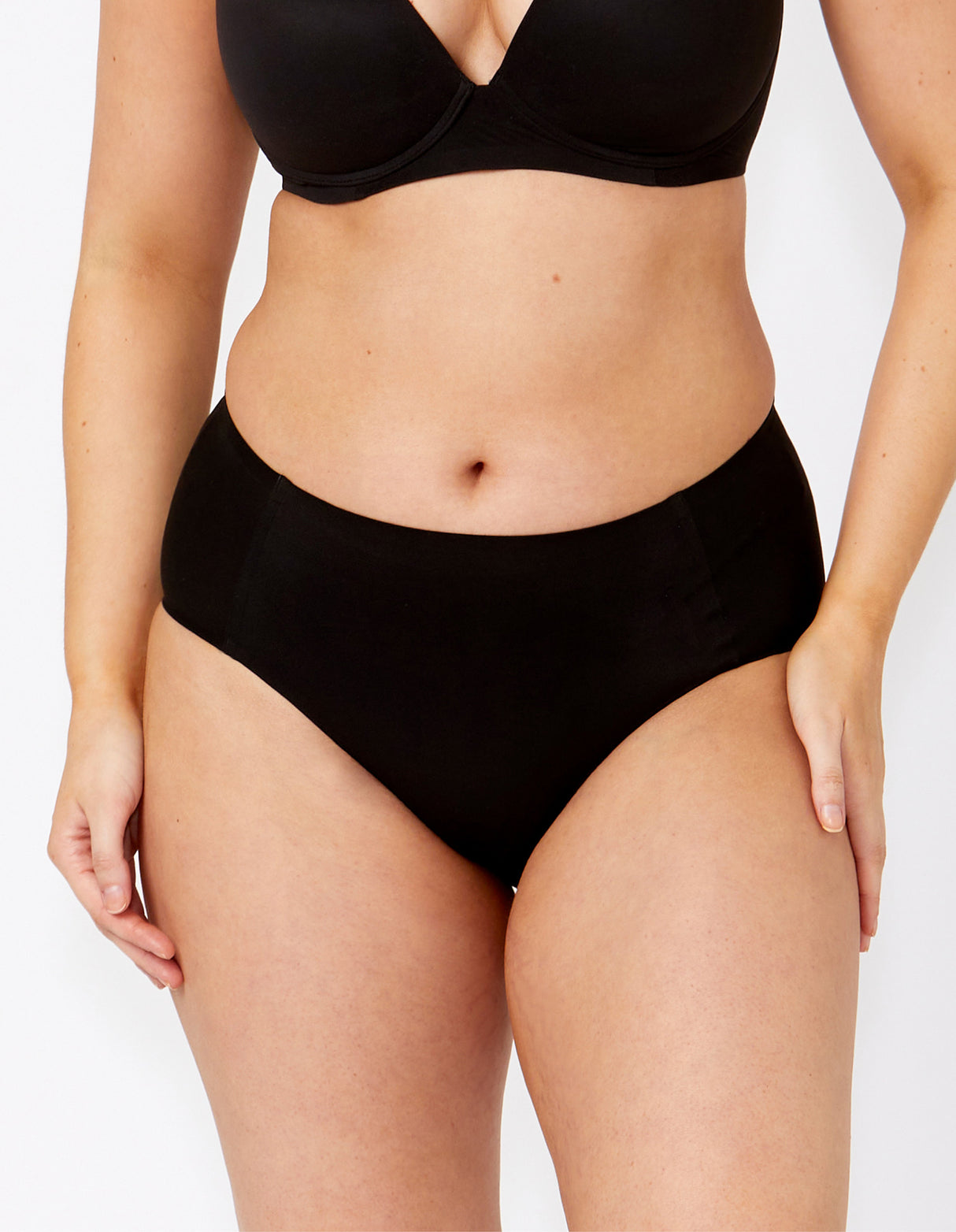 Ambra Dream Midi Brief - Black
