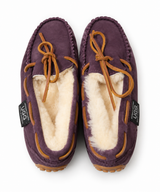 Australian Leather Ugg Moccasin Slippers - Purple - AU4