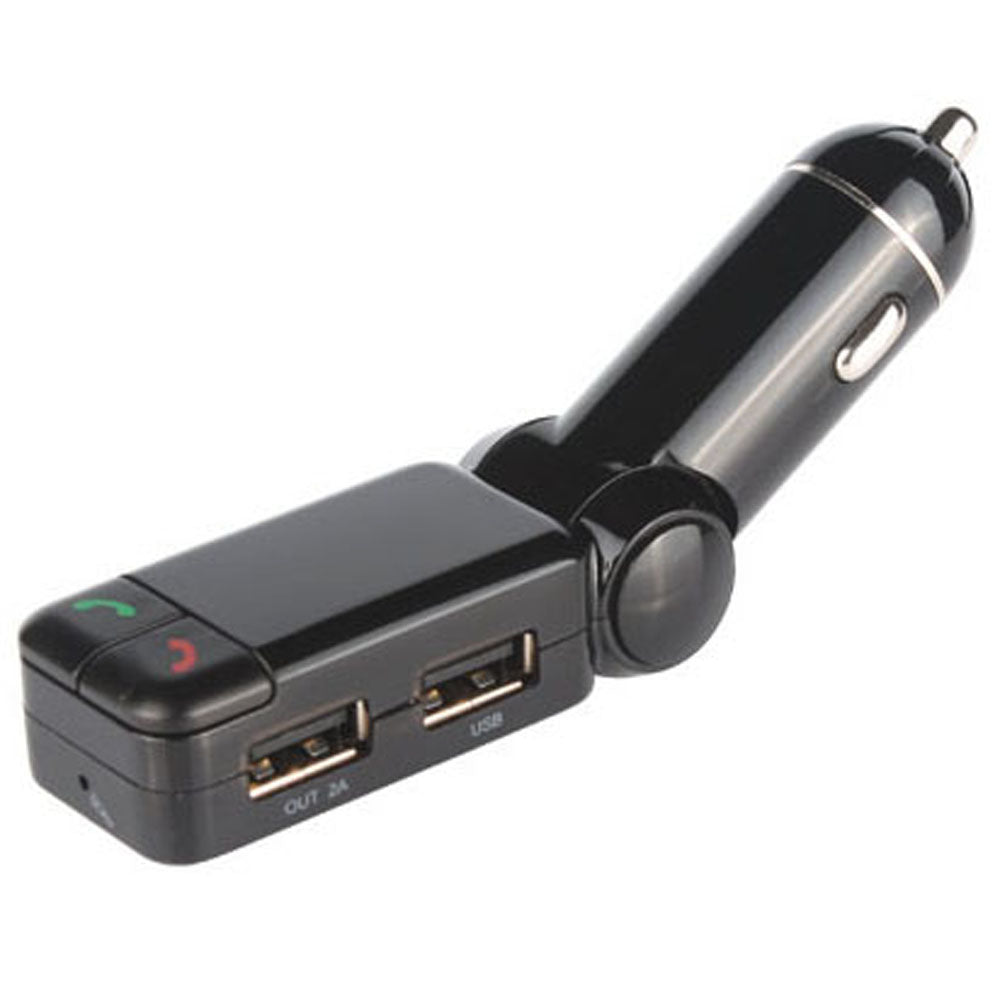 Bluetooth V2.0 Fm Transmitter Handsfree Dual Usb Charger 5V/2A Bc06