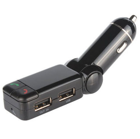 Bluetooth V2.0 Fm Transmitter Handsfree Dual Usb Charger 5V/2A Bc06