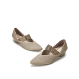 Princess Crystal Strap Mary Jane Wedges - Sand