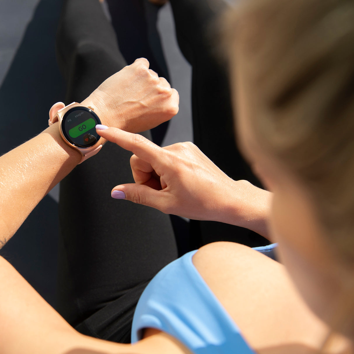 FitSmart Fusion 37mm Smartwatch AMOLED Display GPS Bluetooth