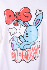 Dolce & Gabbana Women Rabbit Short Sleeve T-shirt