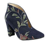 Bosccolo Womens Boots - Leaves Navy Blue