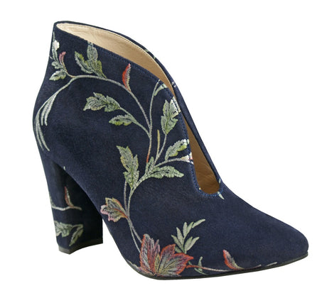 Bosccolo Womens Boots - Leaves Navy Blue