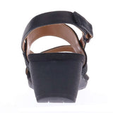 Revere Honolulu Back Strap Wedge - Onyx/Black Lizard