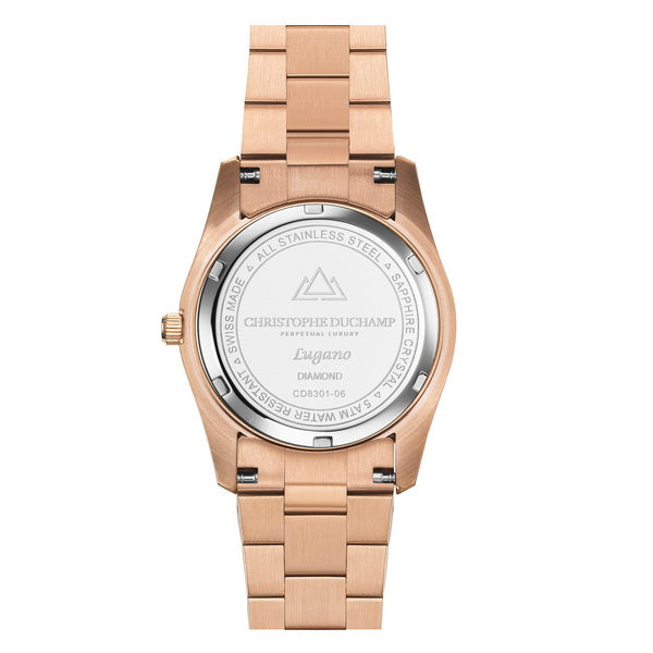 Christophe Duchamp Lugano - Silver Dial & 316L Stainless Steel Strap