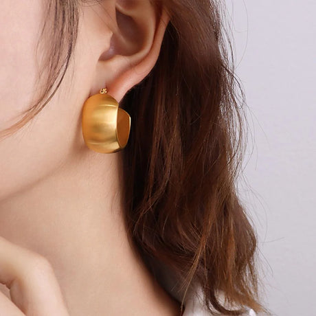 Bullion Gold Posh Gold Hoop Earrings