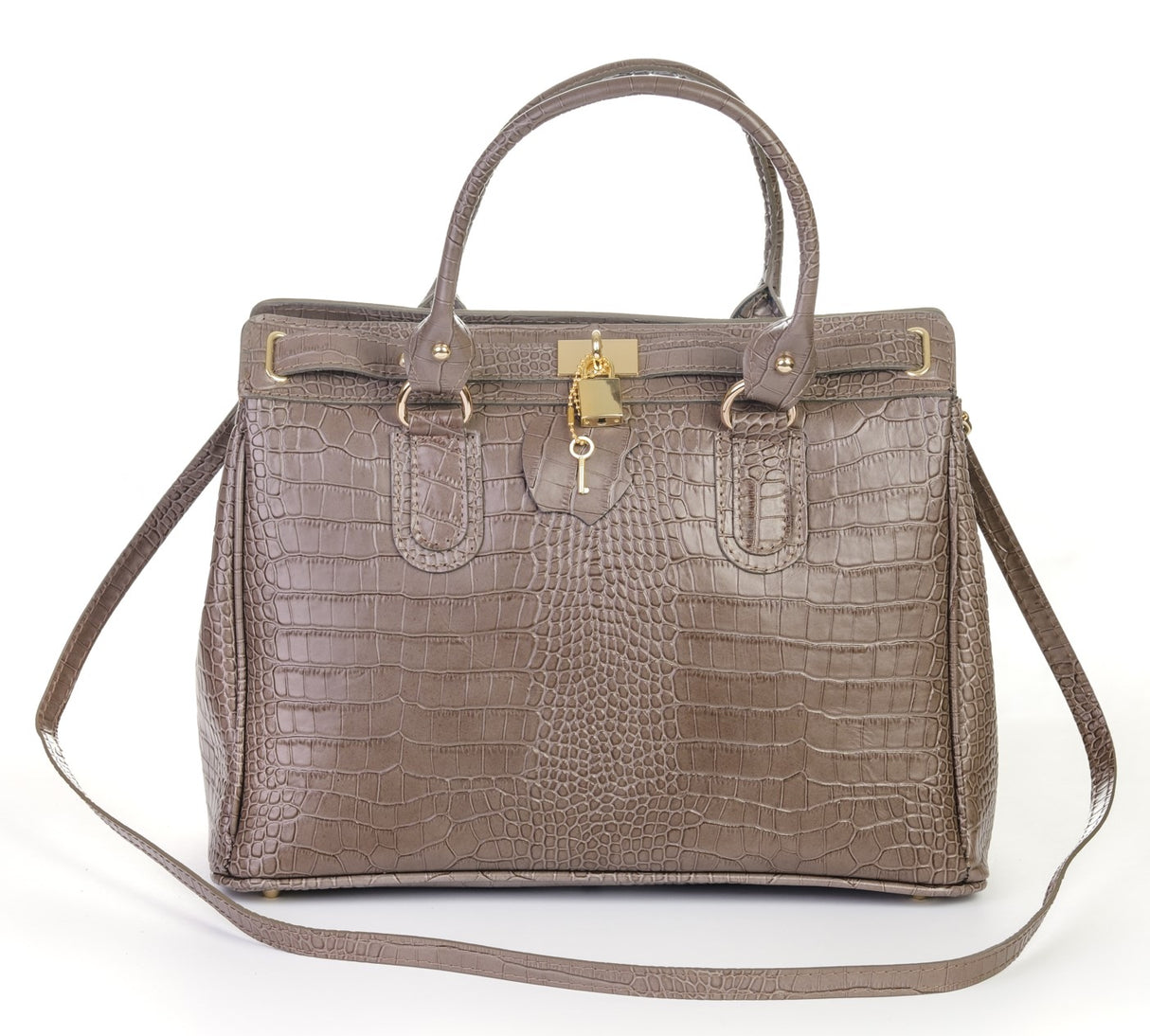 Bosccolo Tote - Croco Taupe