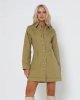 Lost In Lunar Women's Sasski Mini Dress - Sage