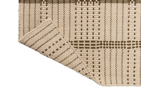 Brink & Campman Zona Olive Stitch 495707 Runner Outdoor Rug