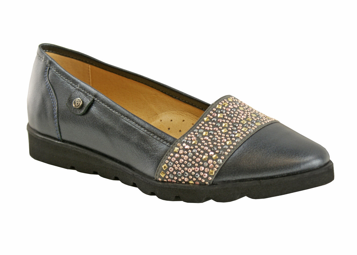Bosccolo Womens Moccasin - Graphite